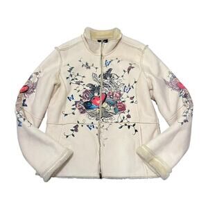 Y2K Ed Hardy Style Grunge Coat
